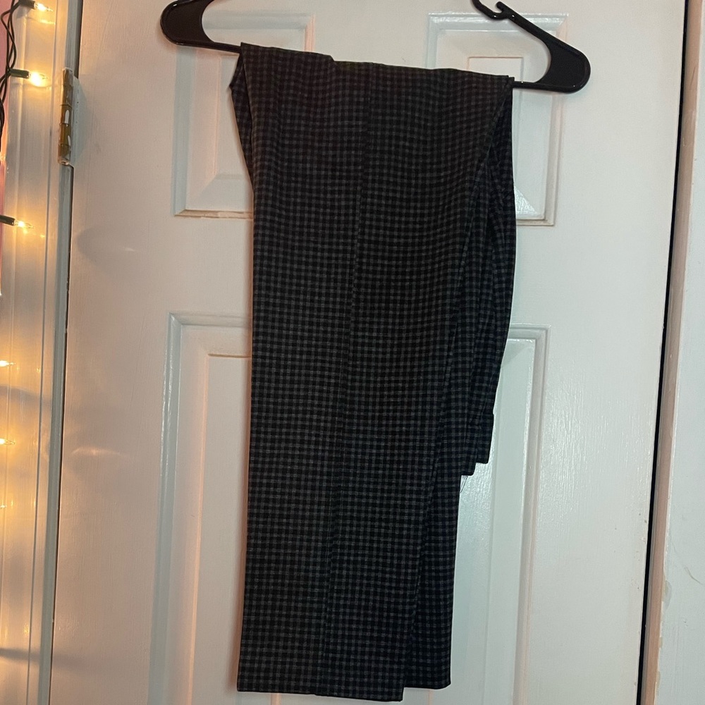 Black and grey checkered pants